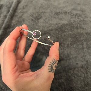 Purple stone bracelet
